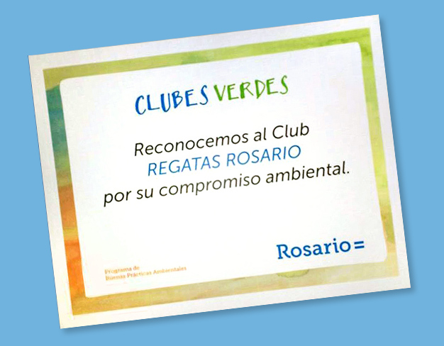 Nuestro Club recibió una certificación de la Municipalidad de Rosario por su compromiso ambiental